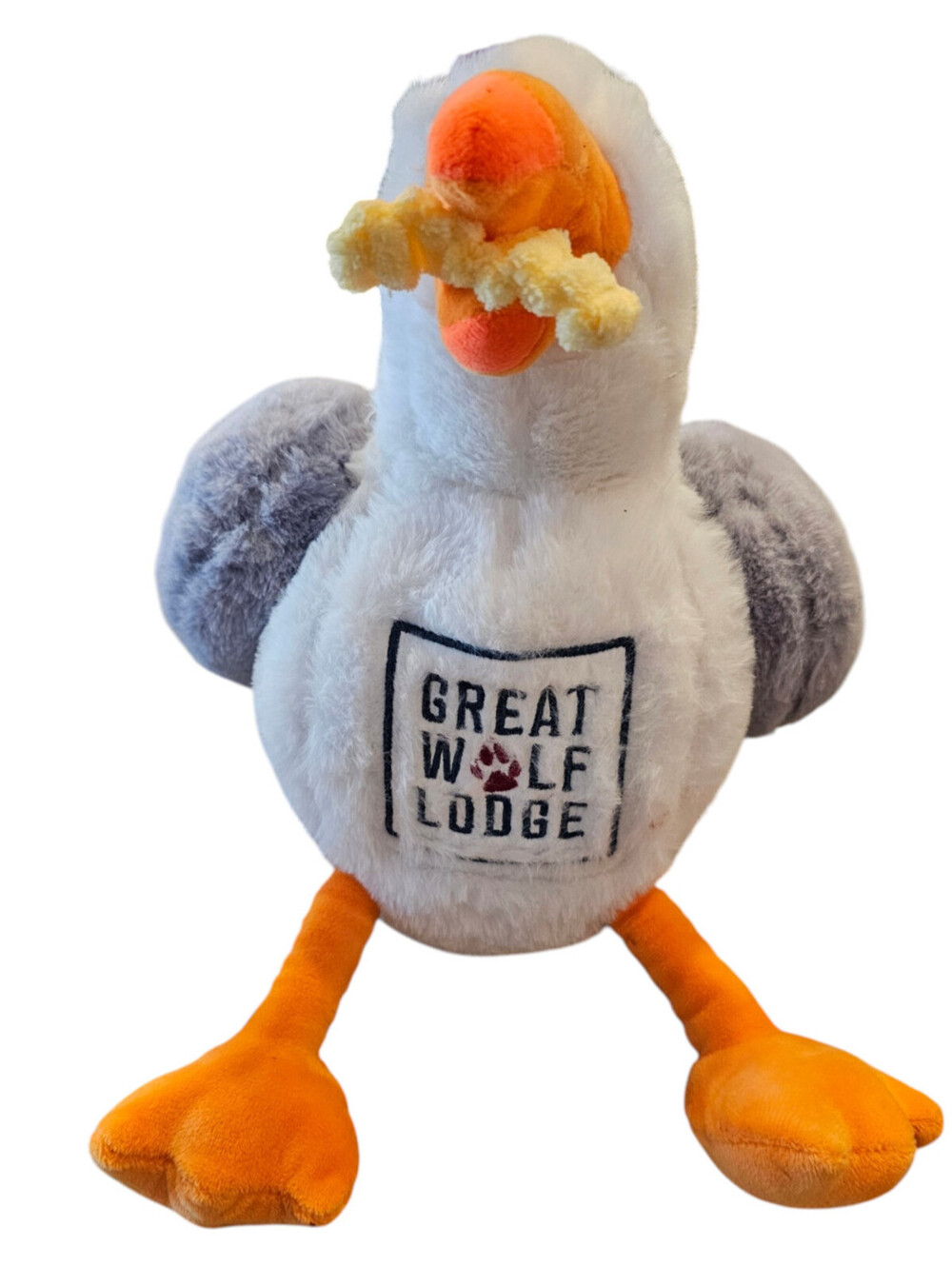 10-inch Sunny the Seagull Plush Toy with French Fry Great Wolf Lodge NEW
